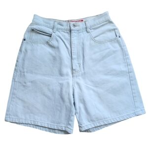 Vintage‎ 90's No Excuses Hi-rise Blue Denim Shorts Jr's Size 9/10